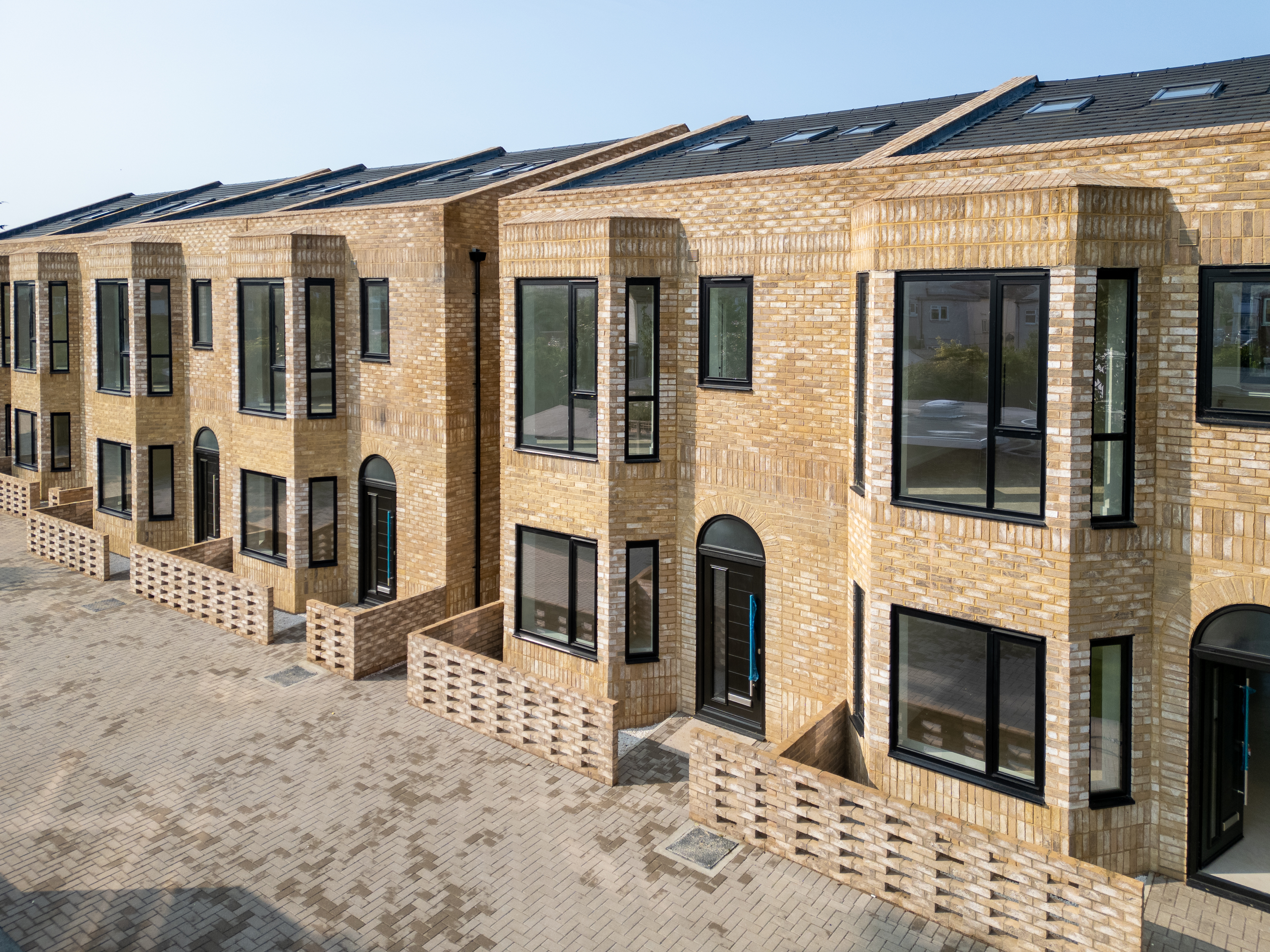 Front elevation drone overview